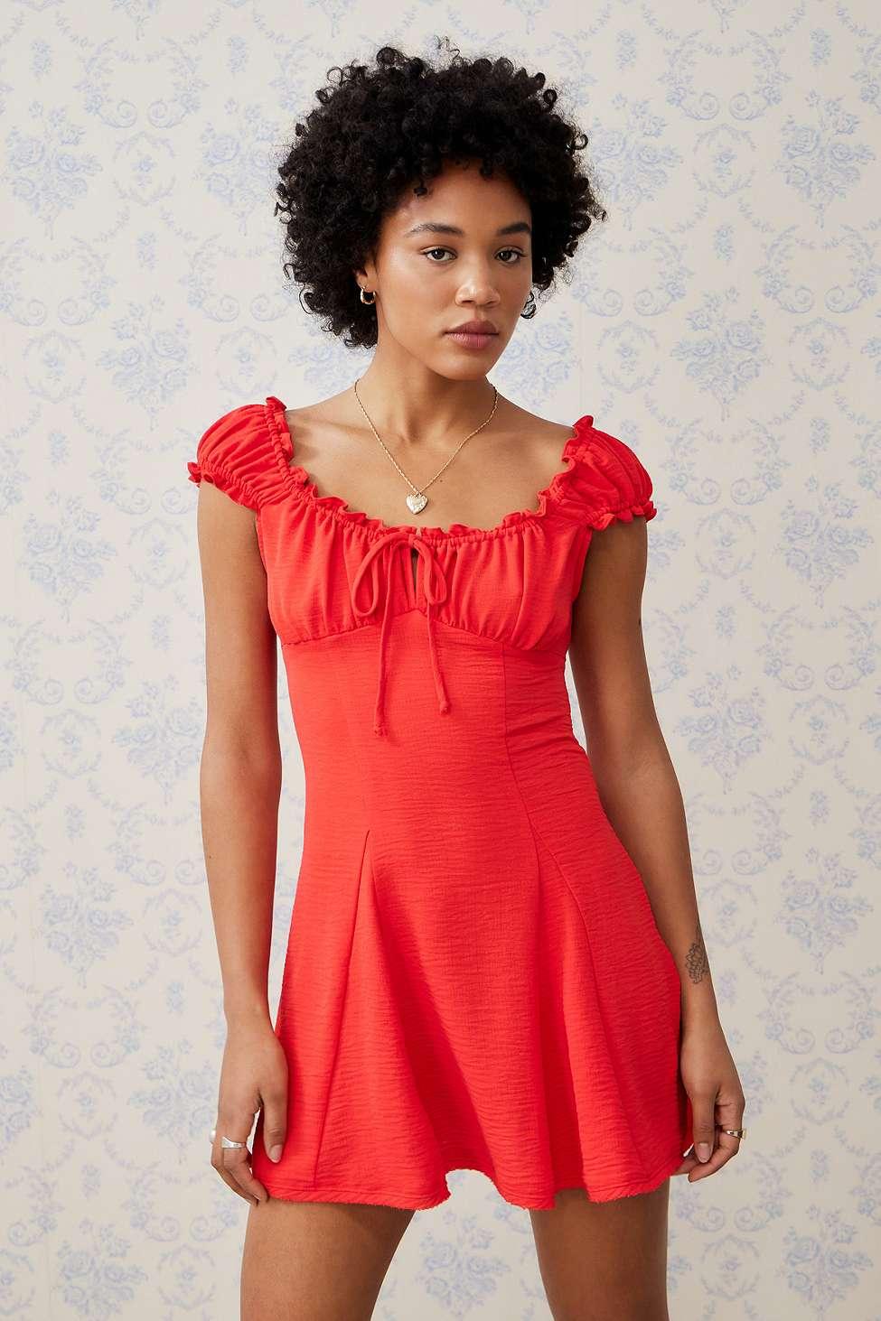 Urban outfitters red dress hotsell