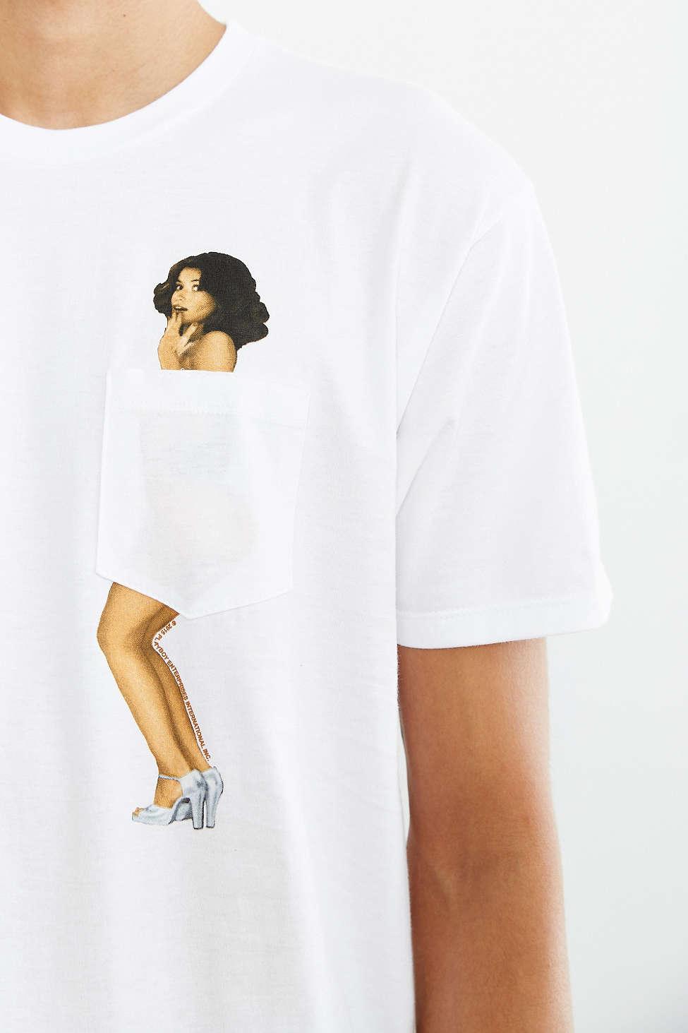 Junk Food Cotton Playboy Pocket Tee in 