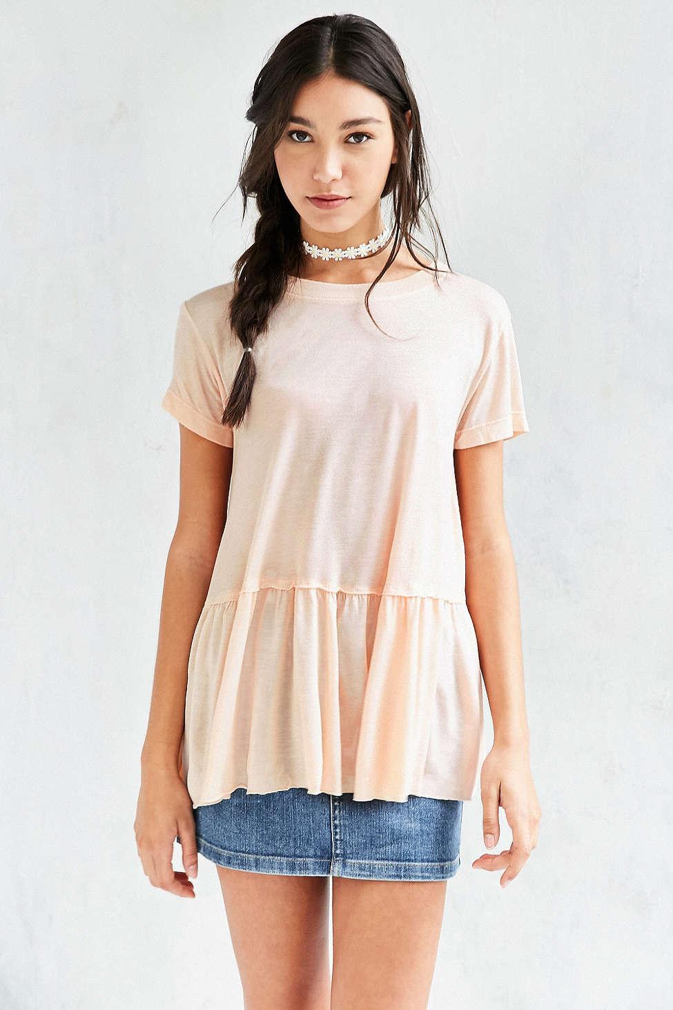 truly madly deeply peplum tee