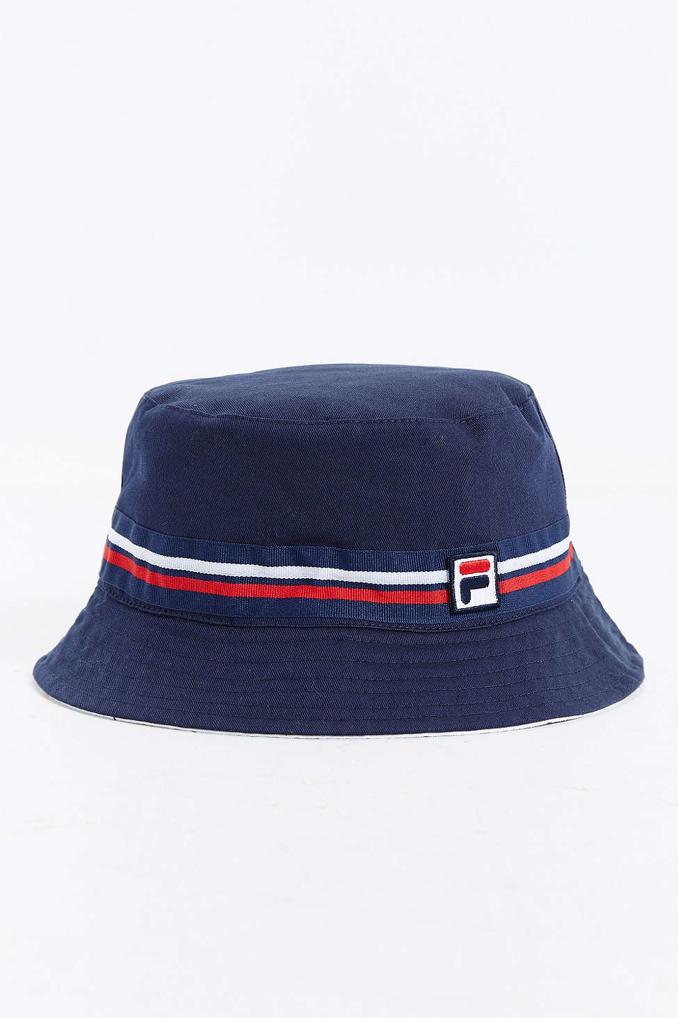 Fila Cotton Logo Bucket Hat in Navy (Blue) for Men Lyst