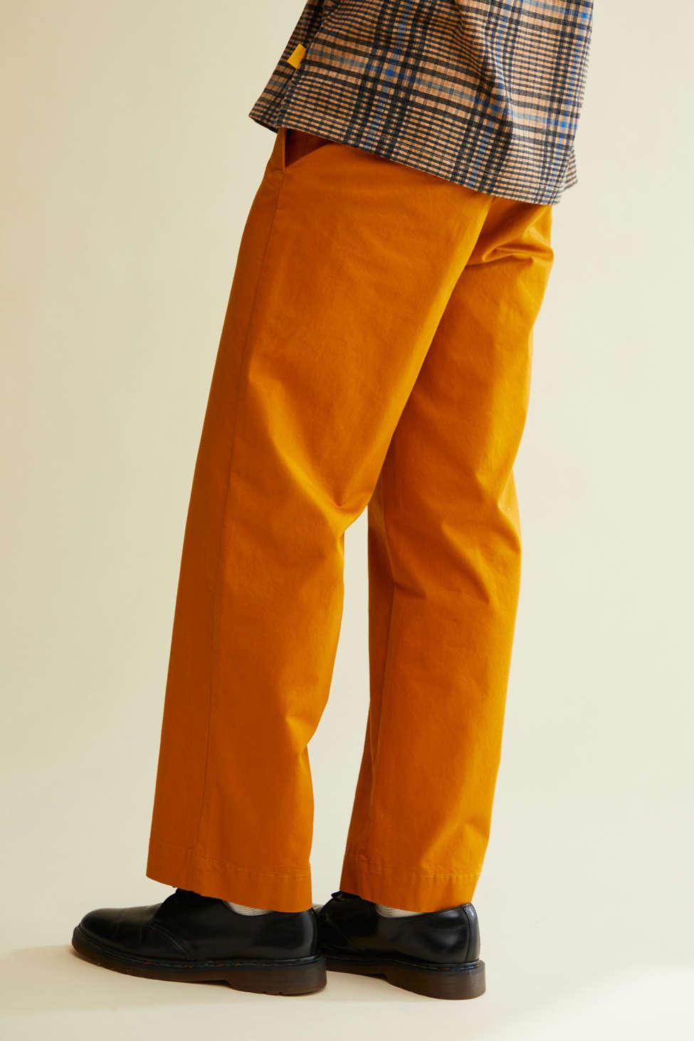 Urban Outfitters Uo Baggy Skate Fit Chino Pant in Orange for Men | Lyst