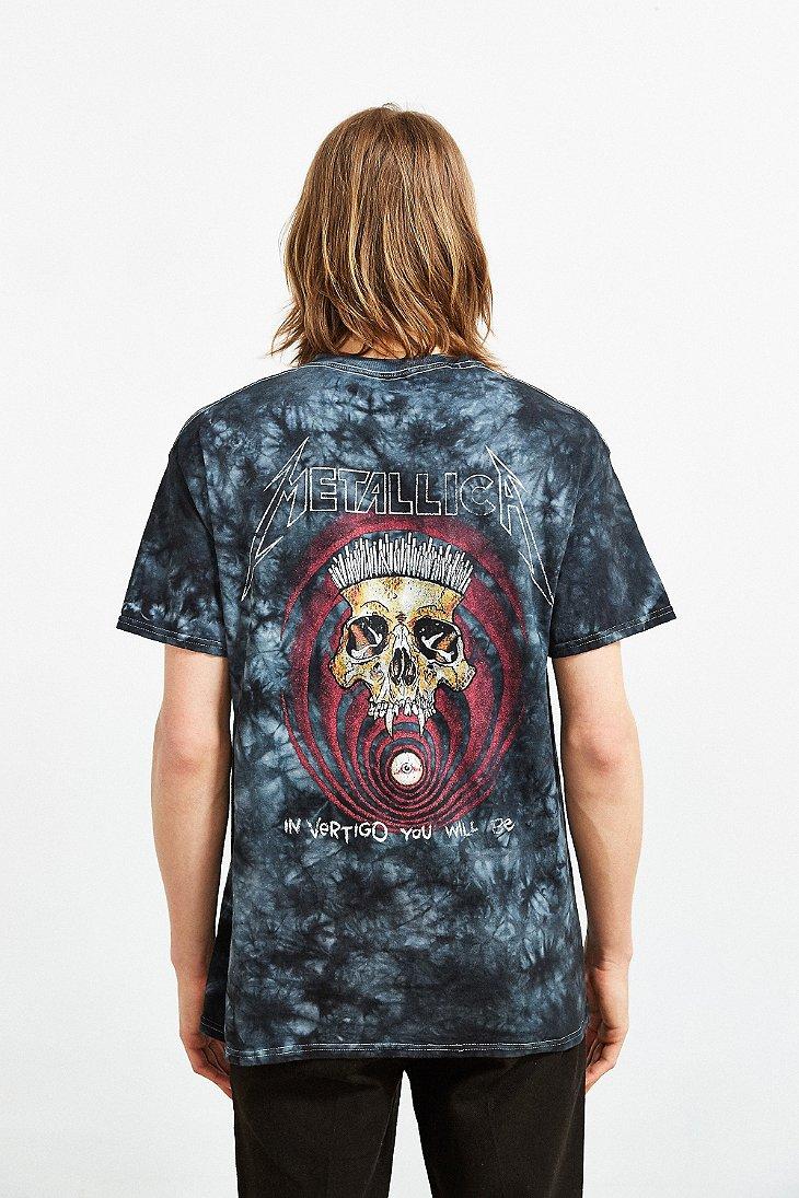 32 Black Tie Dye Metallica Shirt PNG