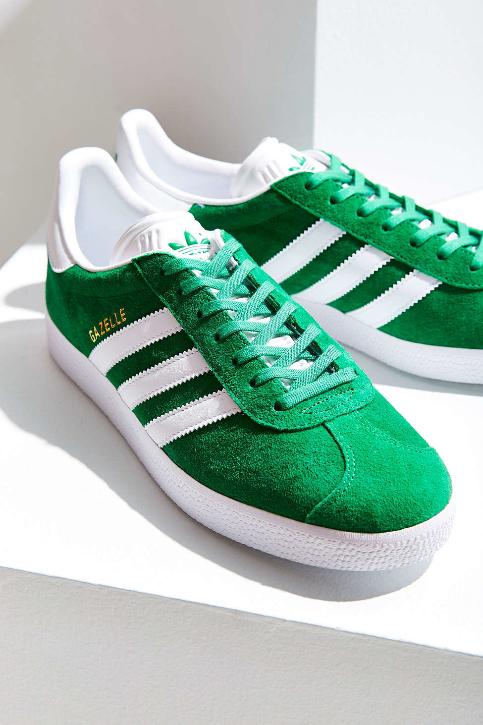 womens green gazelle trainers