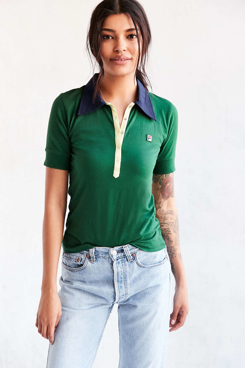 fila cropped polo