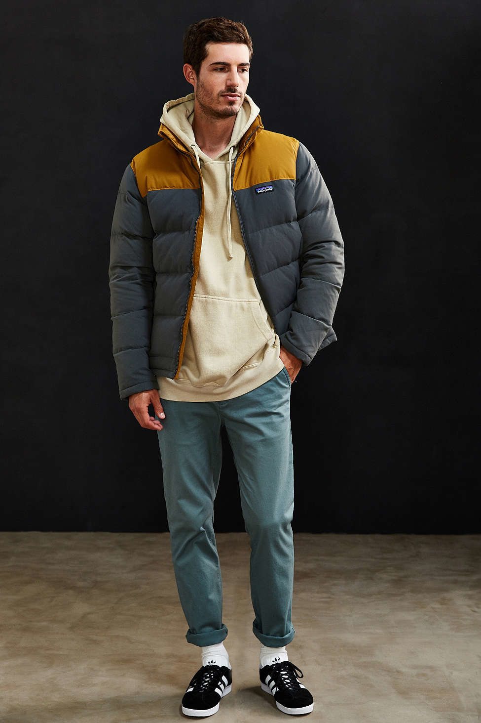 patagonia men's bivy down jacket forge grey