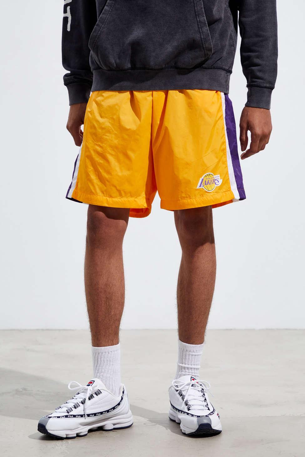 mitchell and ness nylon shorts