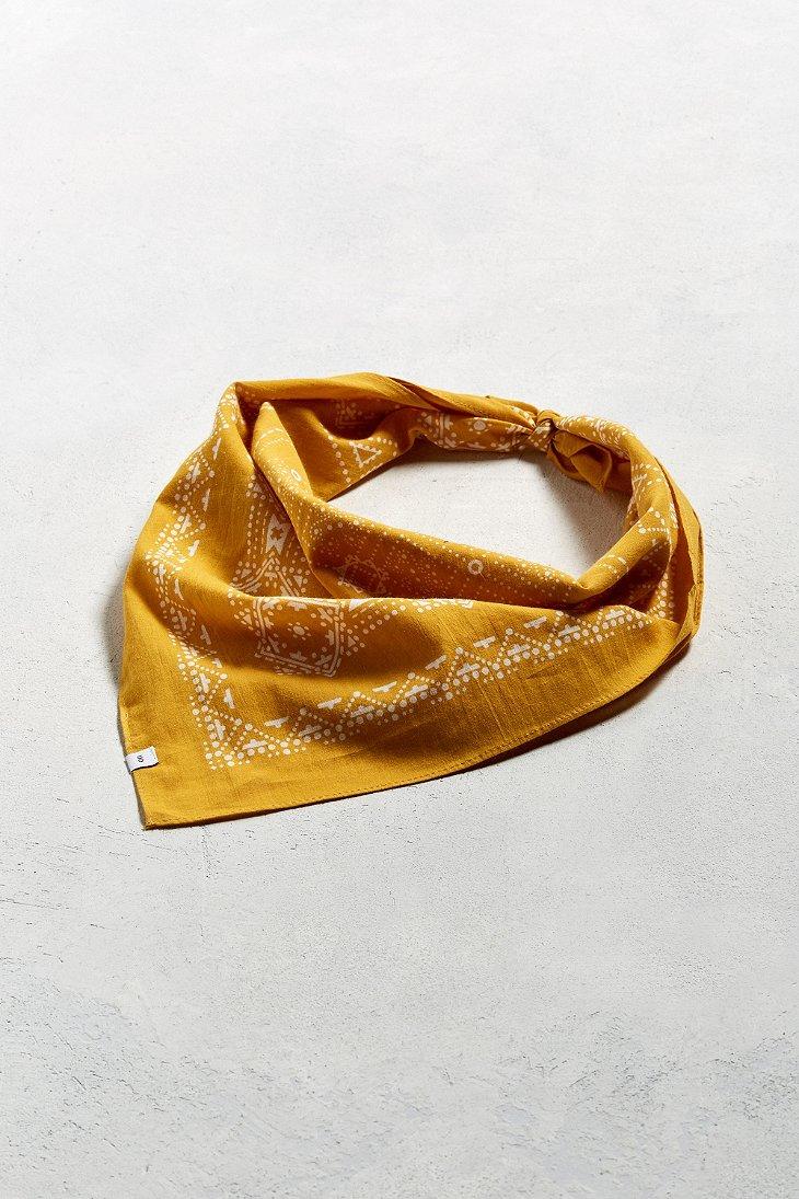 Urban Outfitters Uo Geo Bandana in Yellow | Lyst