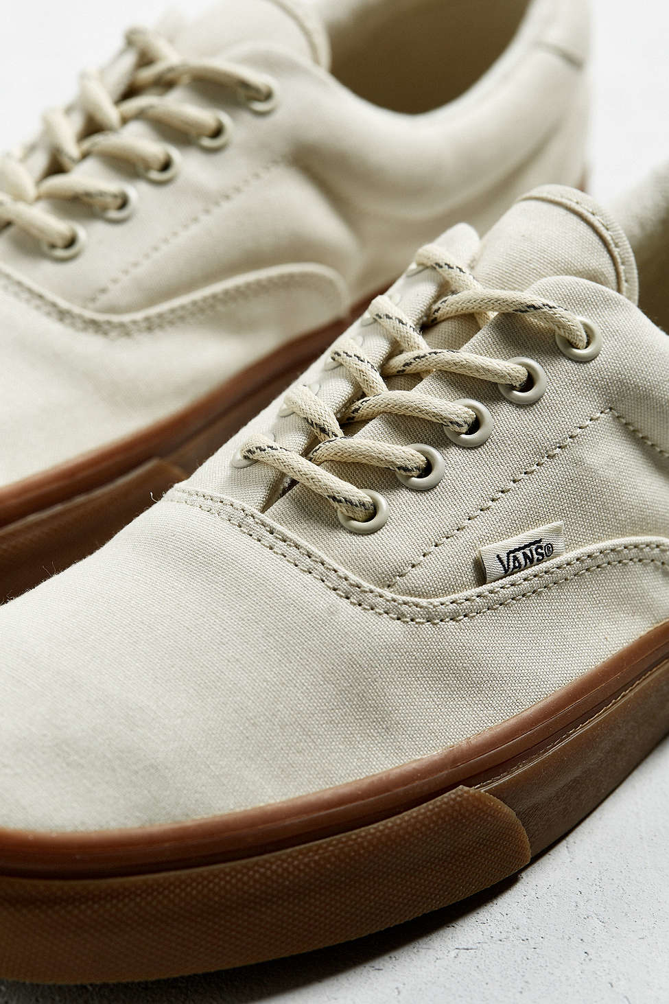 Vans Cotton Era 59 Hiking Gum Sole Sneaker in White for Men | Lyst