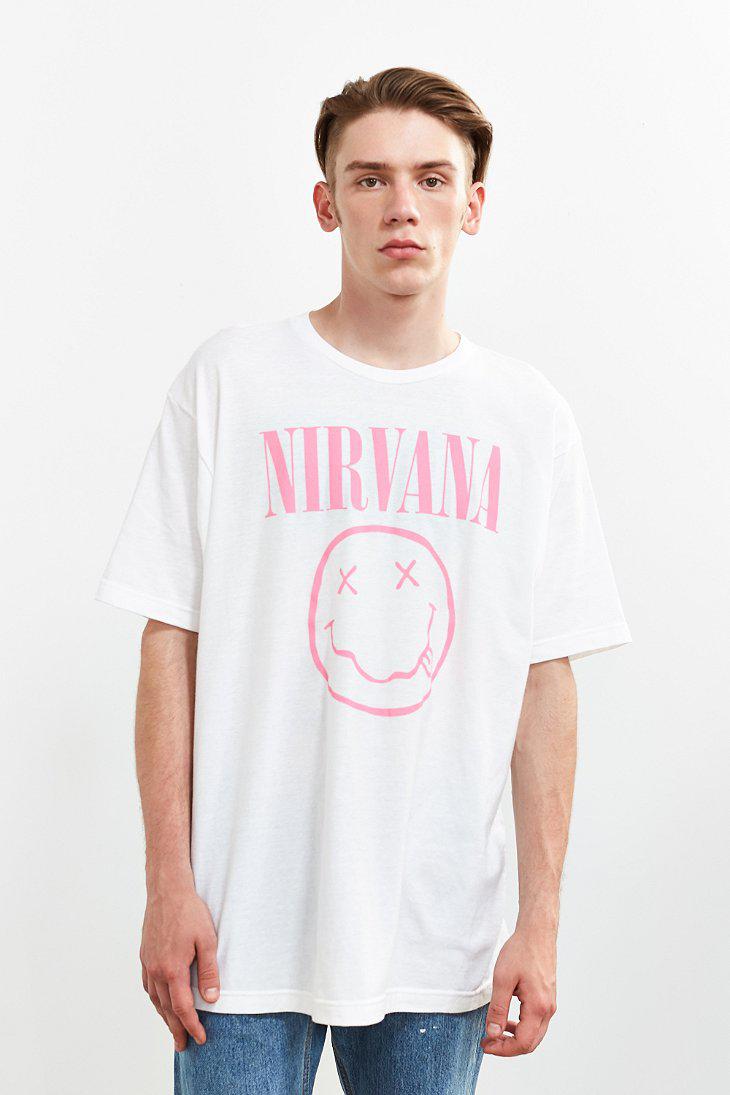 Urban Outfitters Nirvana Tee in White for Men | Lyst