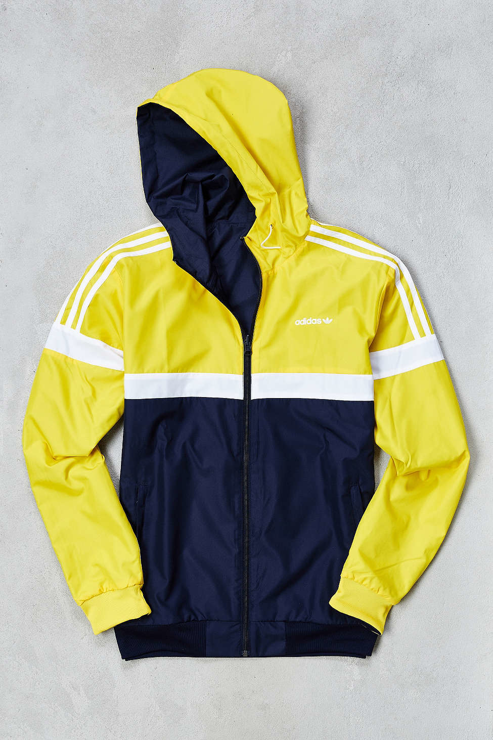 adidas anorak jacket yellow