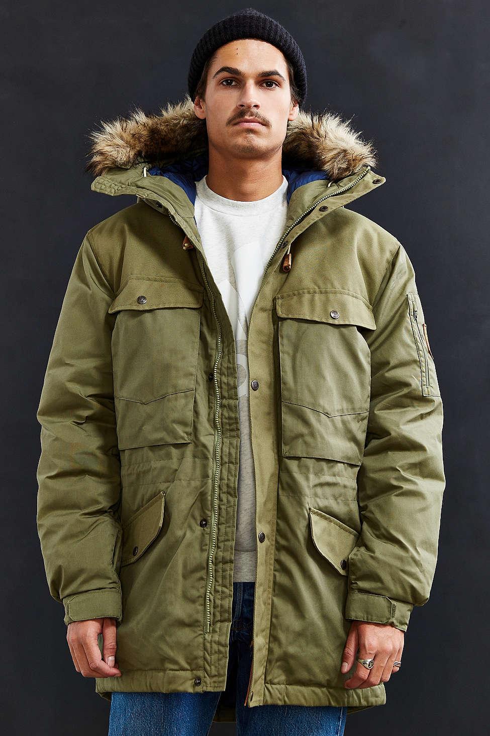 Fjallraven Synthetic Singi Down Jacket in Olive (Blue) for Men | Lyst