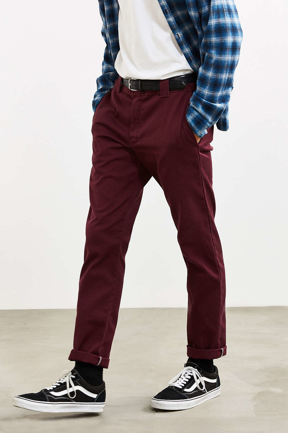 Dickies Canvas X Uo Washed Twill Slim Tapered Pant in Maroon (Black) for  Men - Lyst