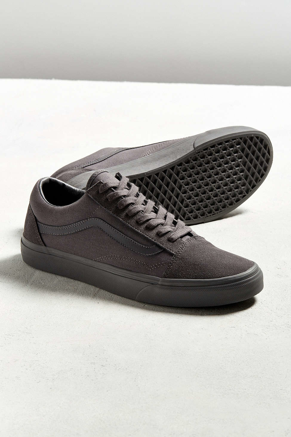 Vans Old Skool Mono Sneaker in Gray for Men | Lyst