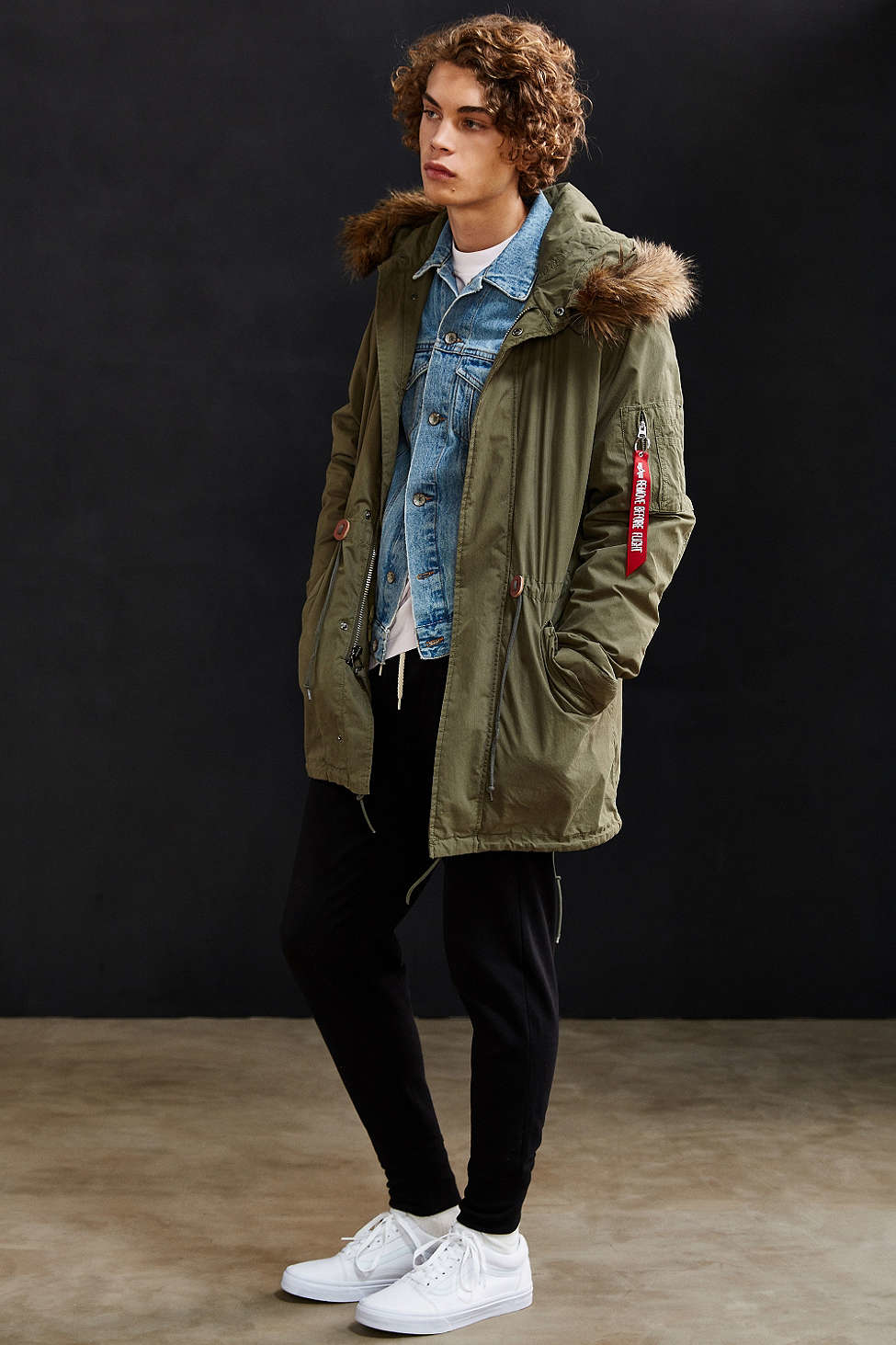 alpha industries j4 fishtail parka jacket