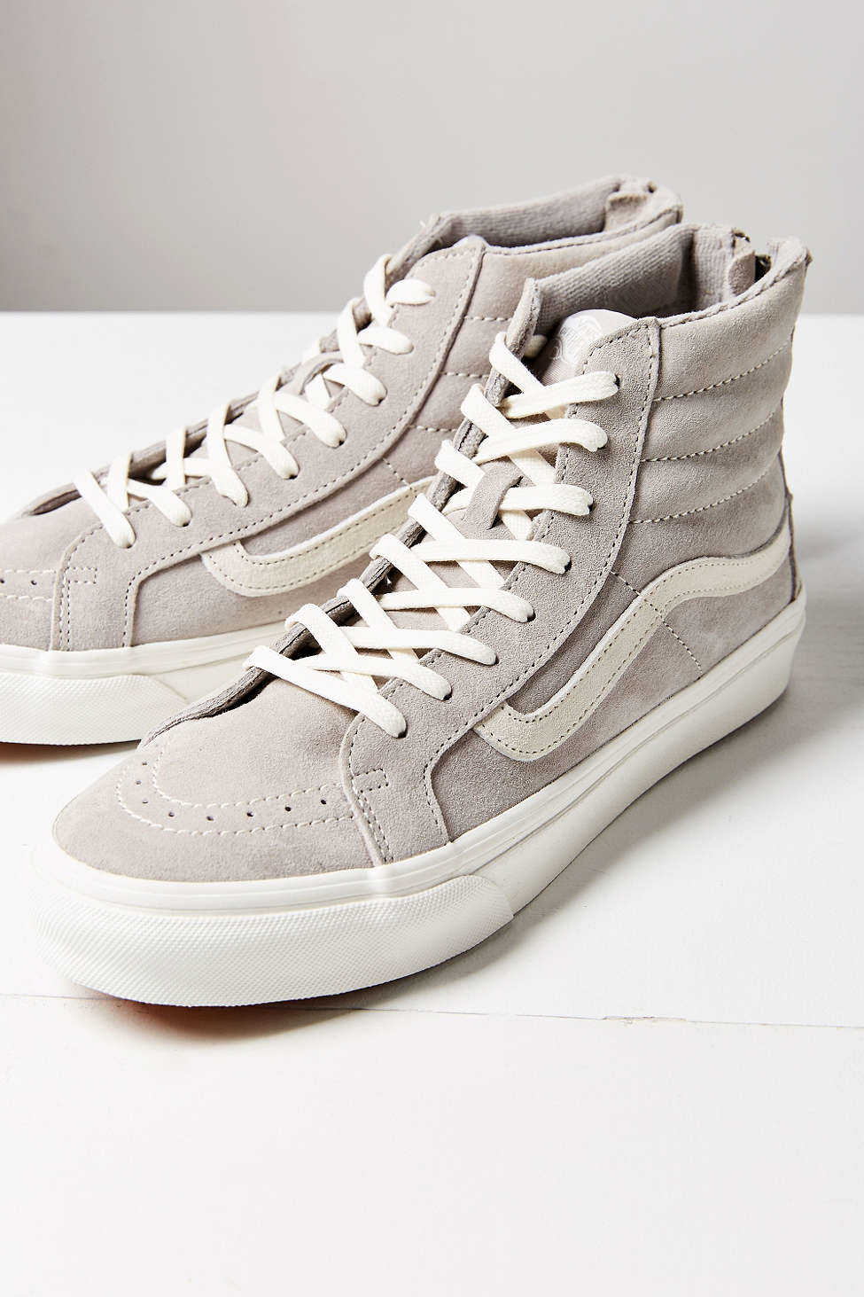 Vans Suede Scotchgard Sk8-hi Slim Zip Sneaker in Grey (Gray) | Lyst