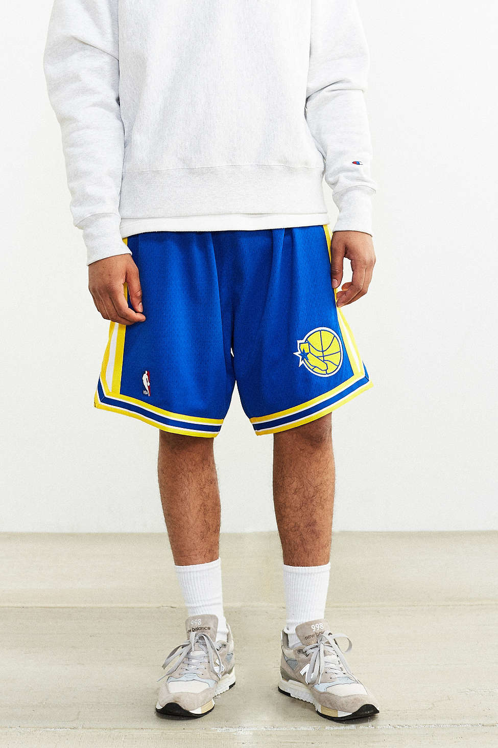 warriors authentic shorts