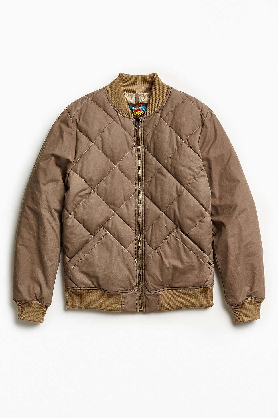 Eddie Bauer X Uo Skyliner Quilted Bomber Jacket in Brown for Men Lyst