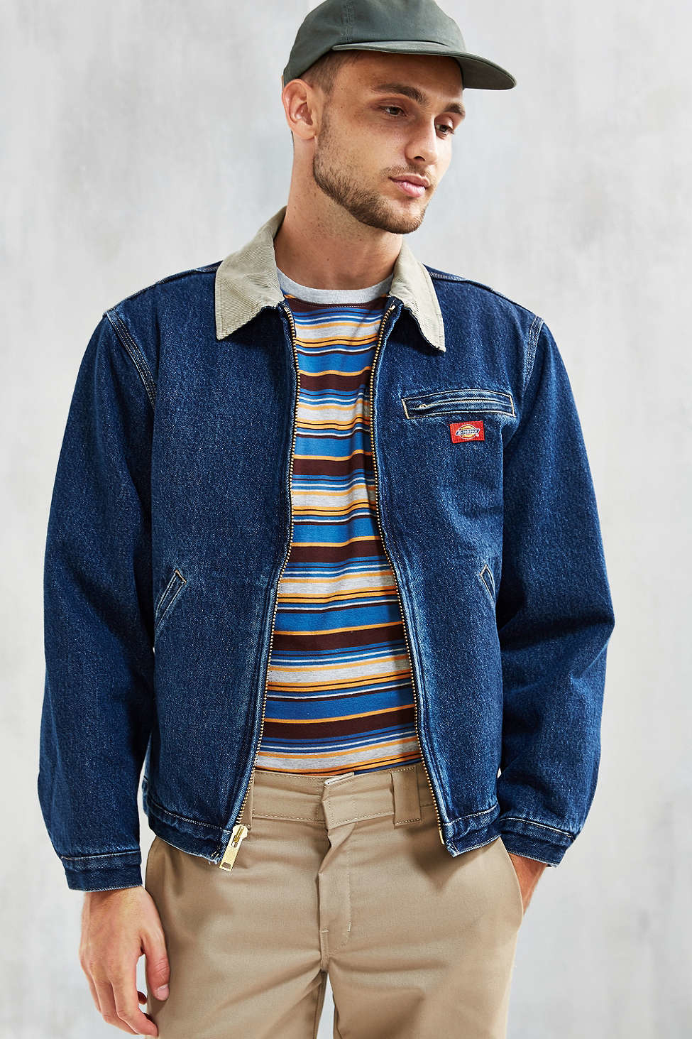 Dickies Stonewash Denim Jacket in Blue for Men | Lyst