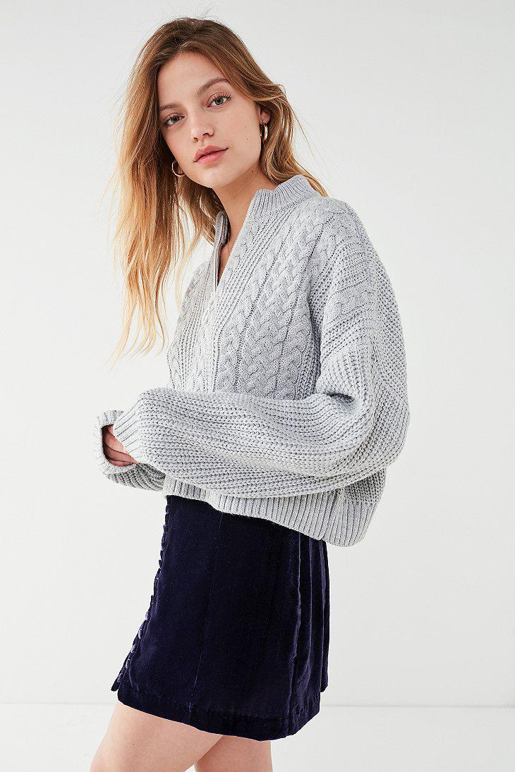 half zip sweaters womens