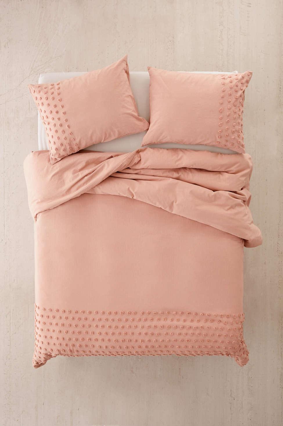 Urban Outfitters Cotton Tufted Dot Duvet Cover In Pink For Men Lyst