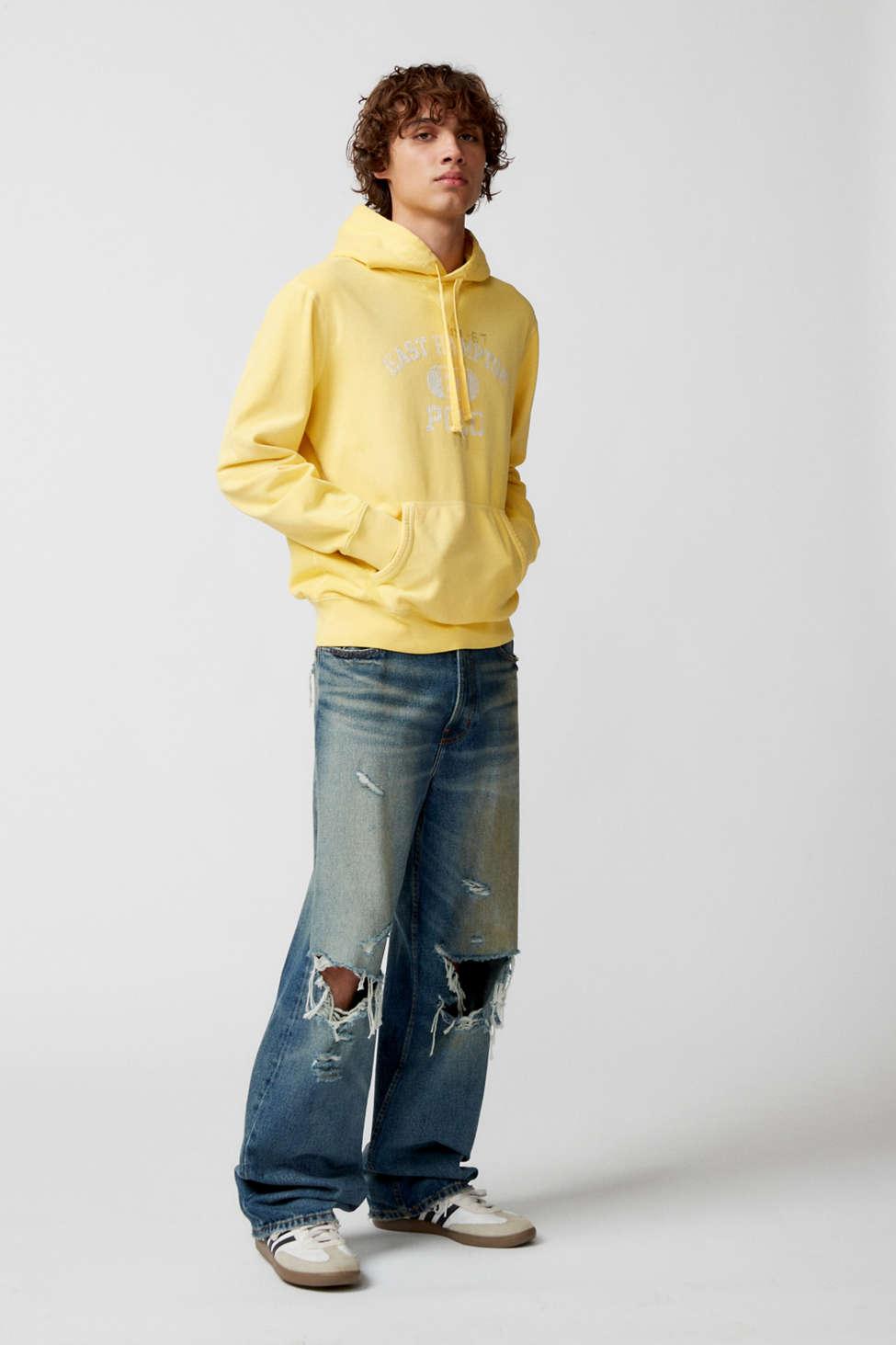 Polo Ralph Lauren Seasonal East Hampton Hoodie Sweatshirt in Yellow for Men  | Lyst