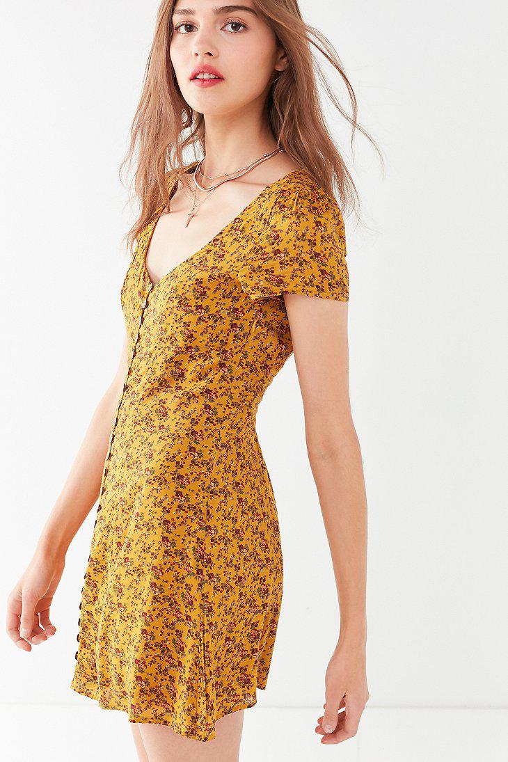 Urban Outfitters Uo Mindy Button-front 