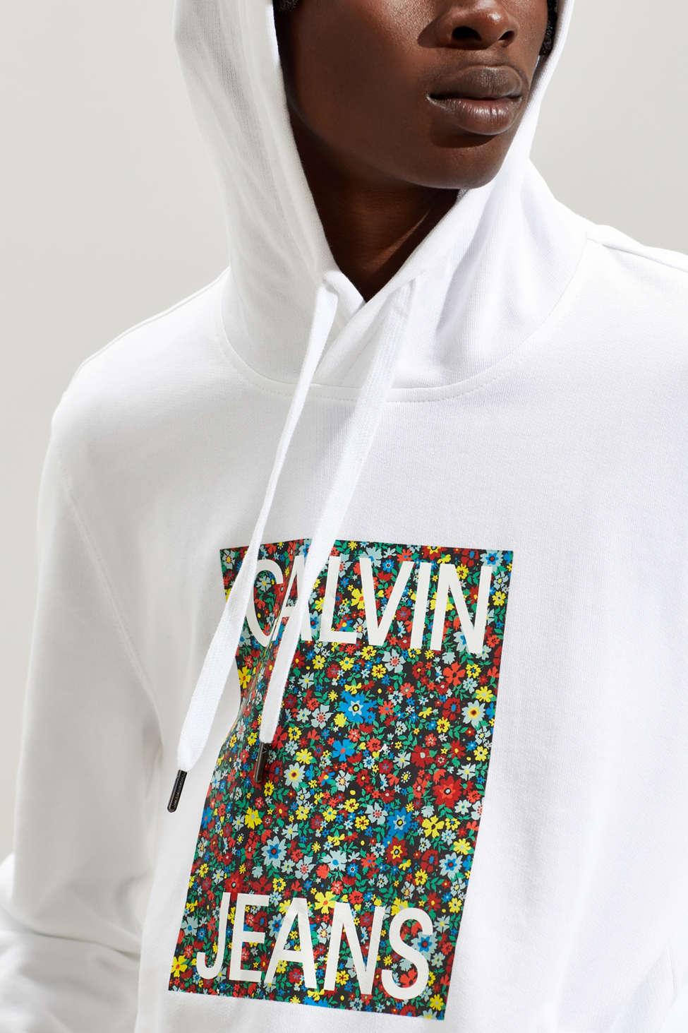 calvin klein floral sweatshirt