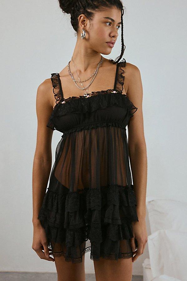 knee length dresses for ladies Mirrorball Mesh Dress + Slip *RESTOCKING SOON* – Dressed in Lala main image 1