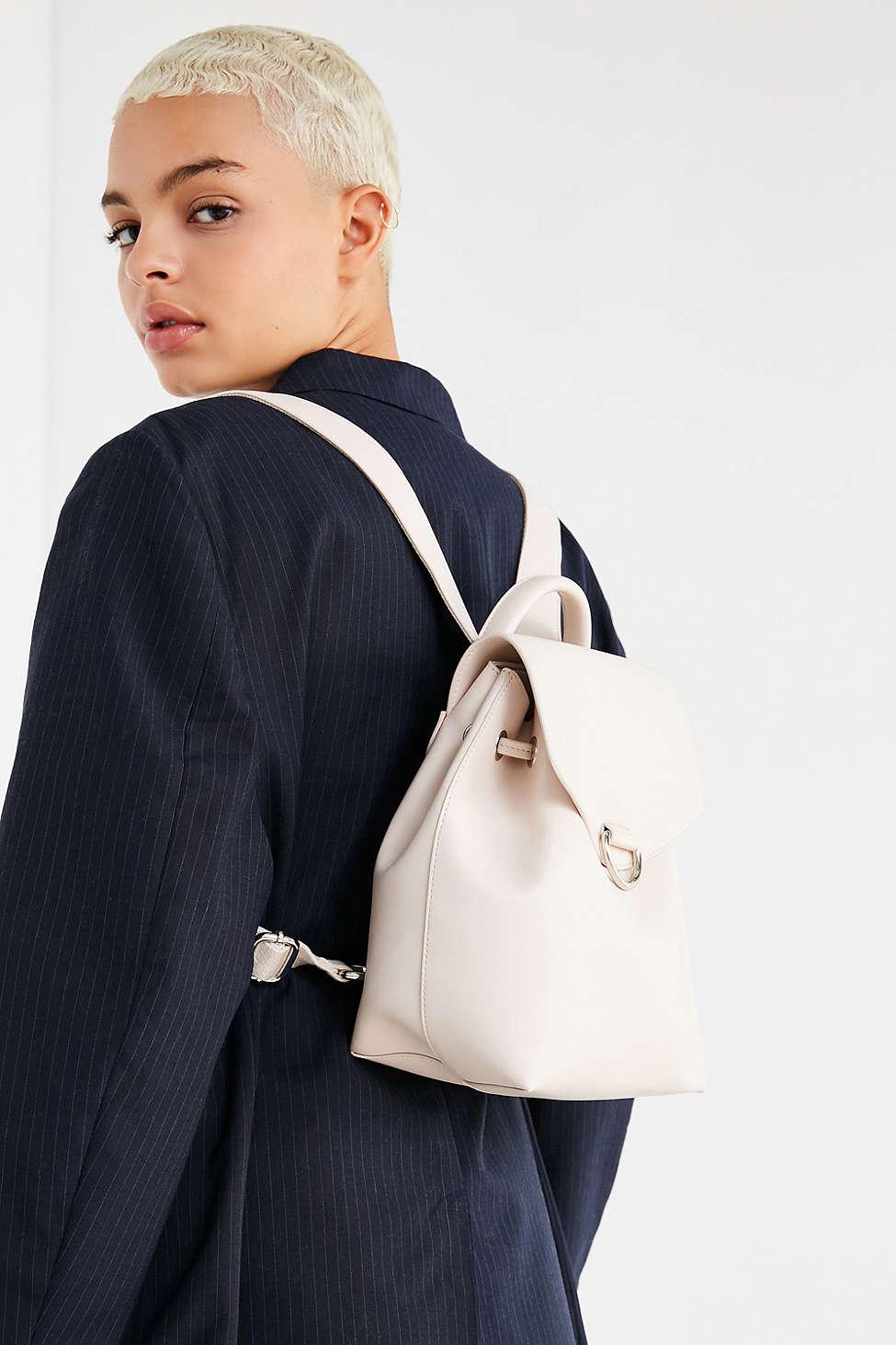 mellie faux leather mini backpack