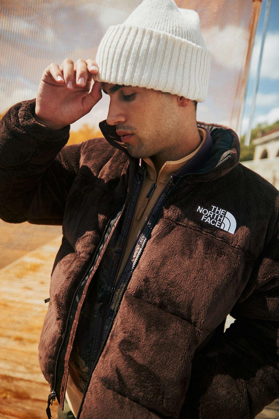 The North Face Versa Velour Nuptse Jacket In Light Brown,at Urban  Outfitters in Black for Men | Lyst
