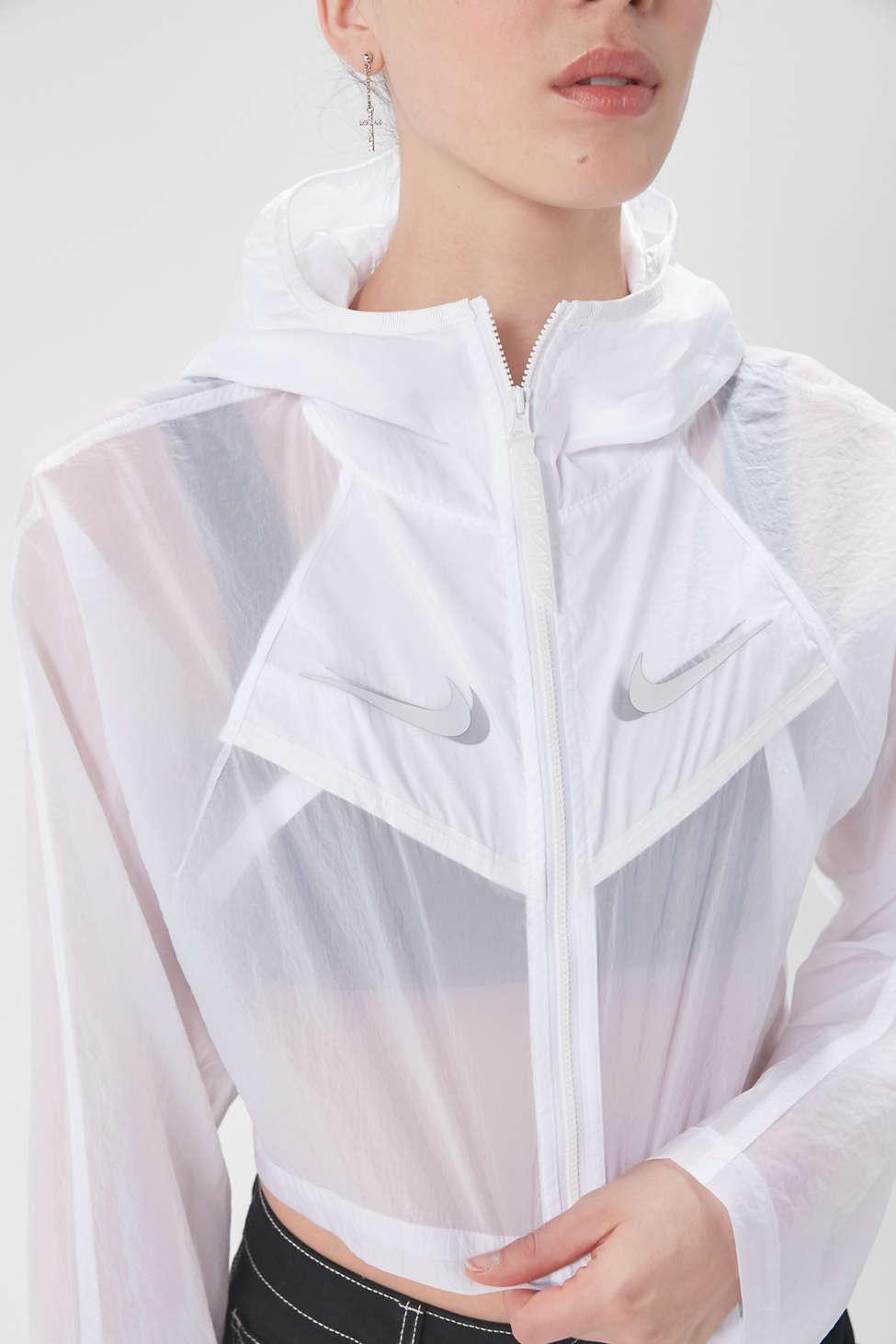sheer windbreaker jacket