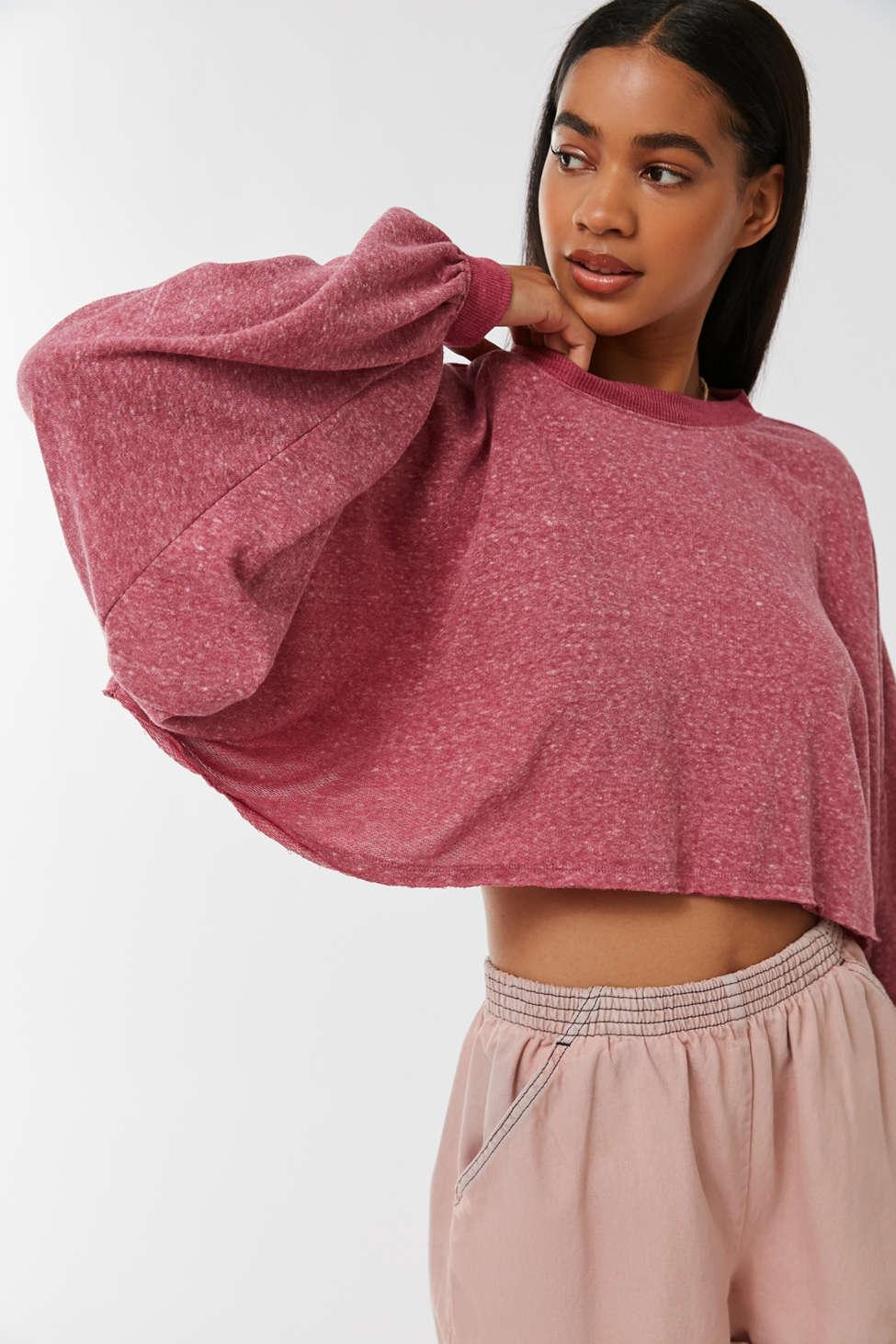 long sleeve cropped tee