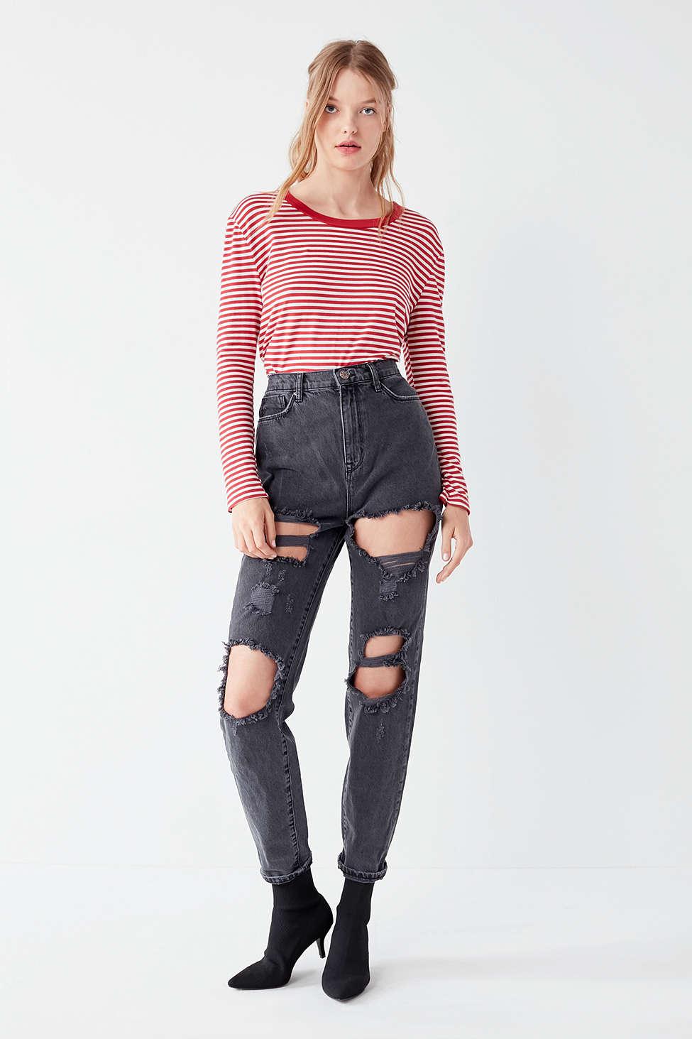 bdg black ripped jeans