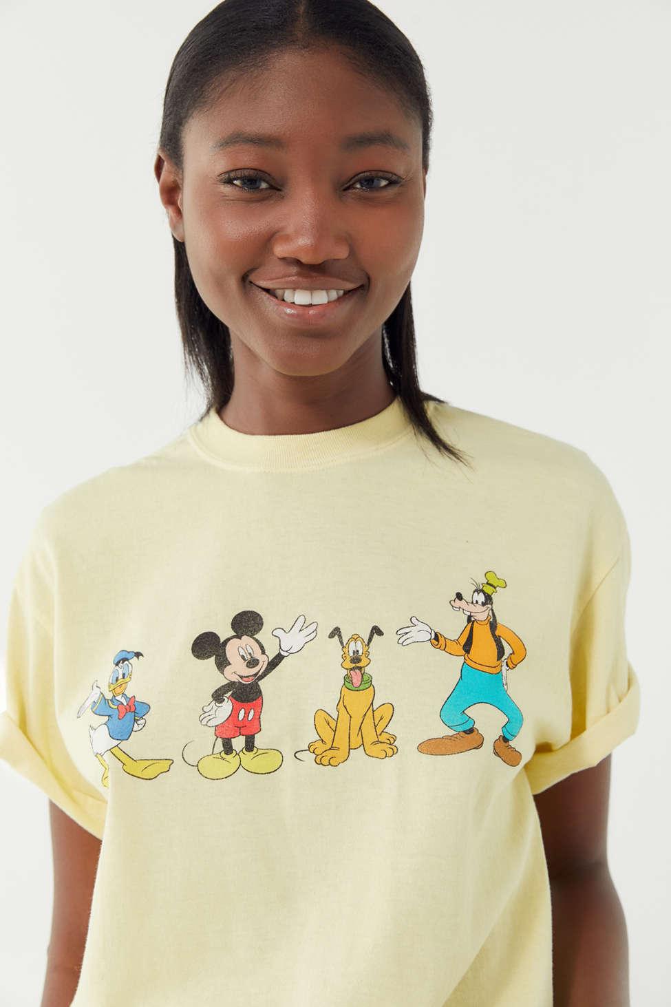 Urban Outfitters Mickey And Friends Tee in Yellow | Lyst