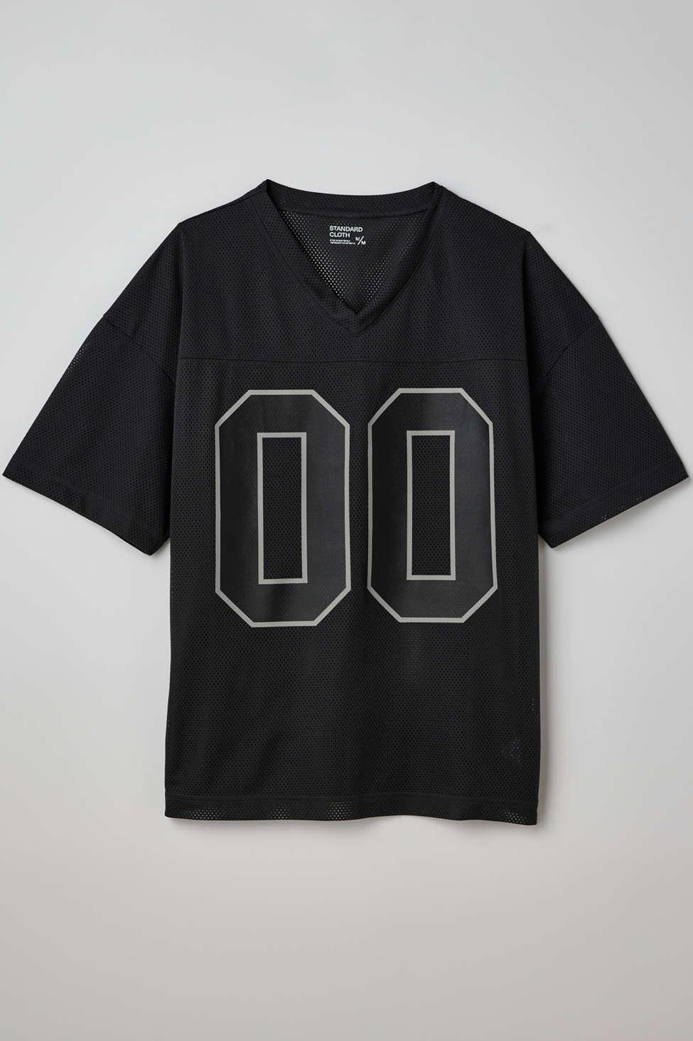 Standard Cloth Football Jersey Tee In Black At Urban