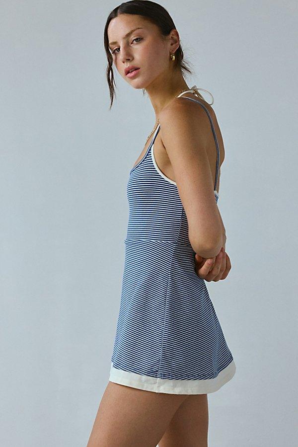 knee length dresses for ladies Textured Jersey Cut-Out A-Line Mini Dress in Ivory - 8