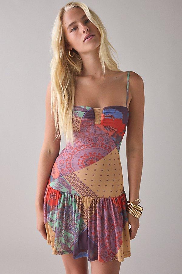 Kimchi Blue Mackenzie Mesh Drop Waist Mini Dress | Lyst