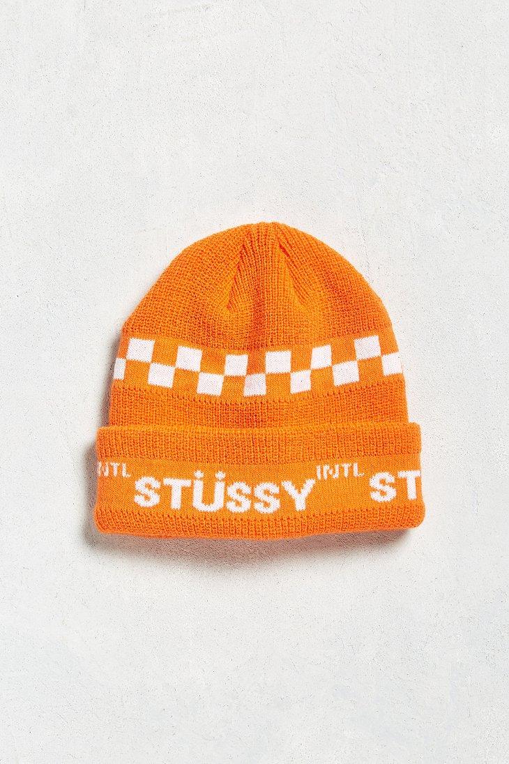 Stussy orange beanie Outlet
