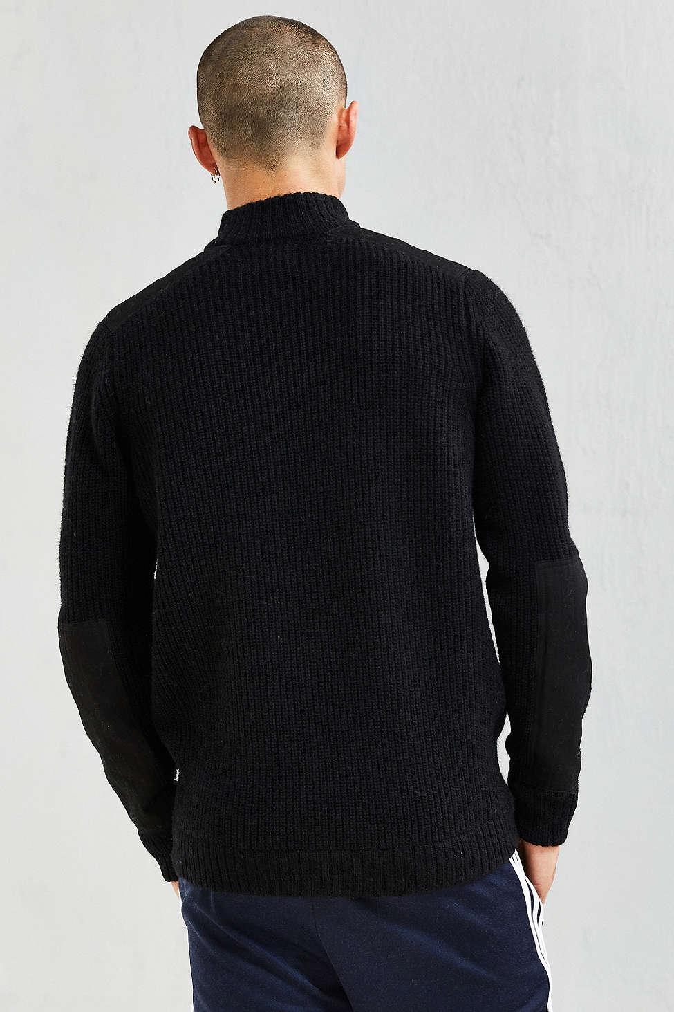 Stussy Mock Neck Military Sweater Small