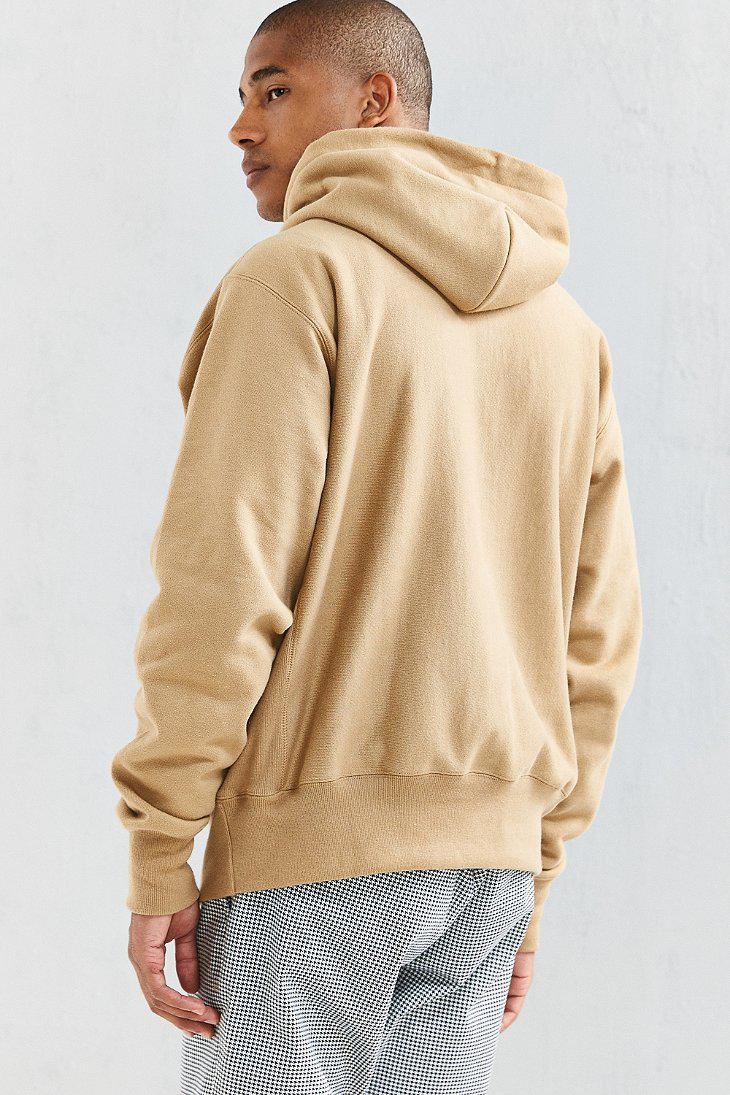 Champion Reverse Weave Cotton Hoodie in Taupe Berry (Natural) for Men - Lyst