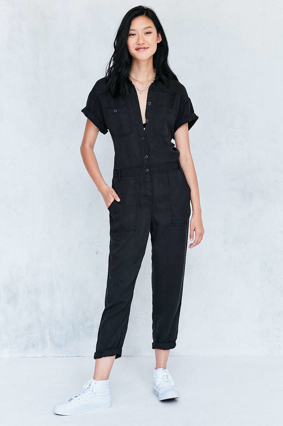 BDG Dixie Surplus Flight Coverall Jumpsuit in Black | Lyst