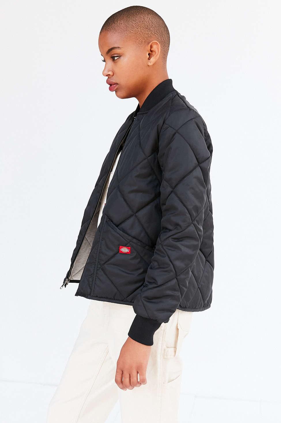 dickies quilted bomber jacket