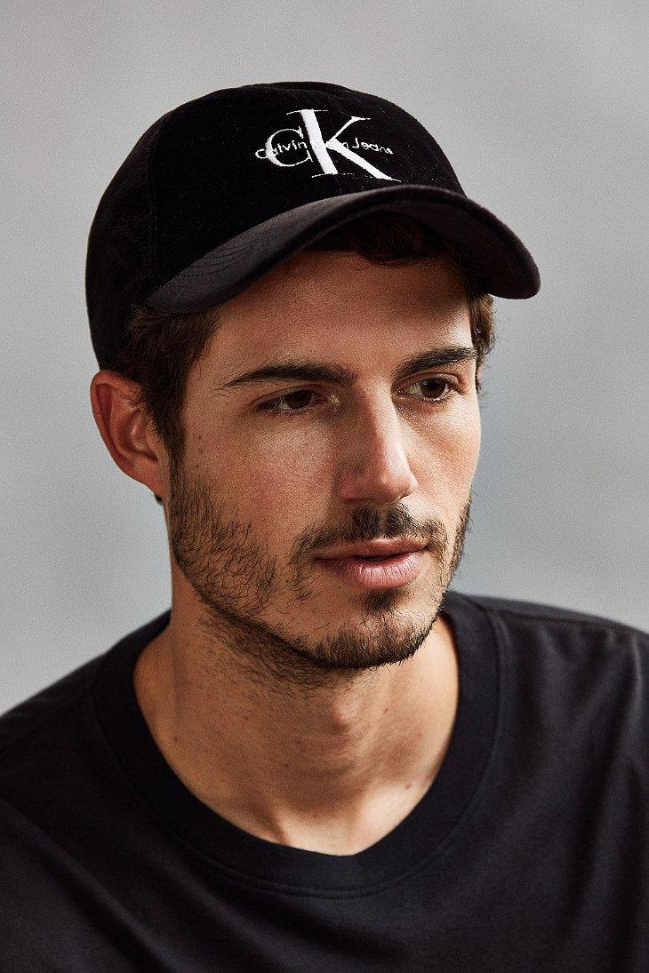 calvin klein velvet cap