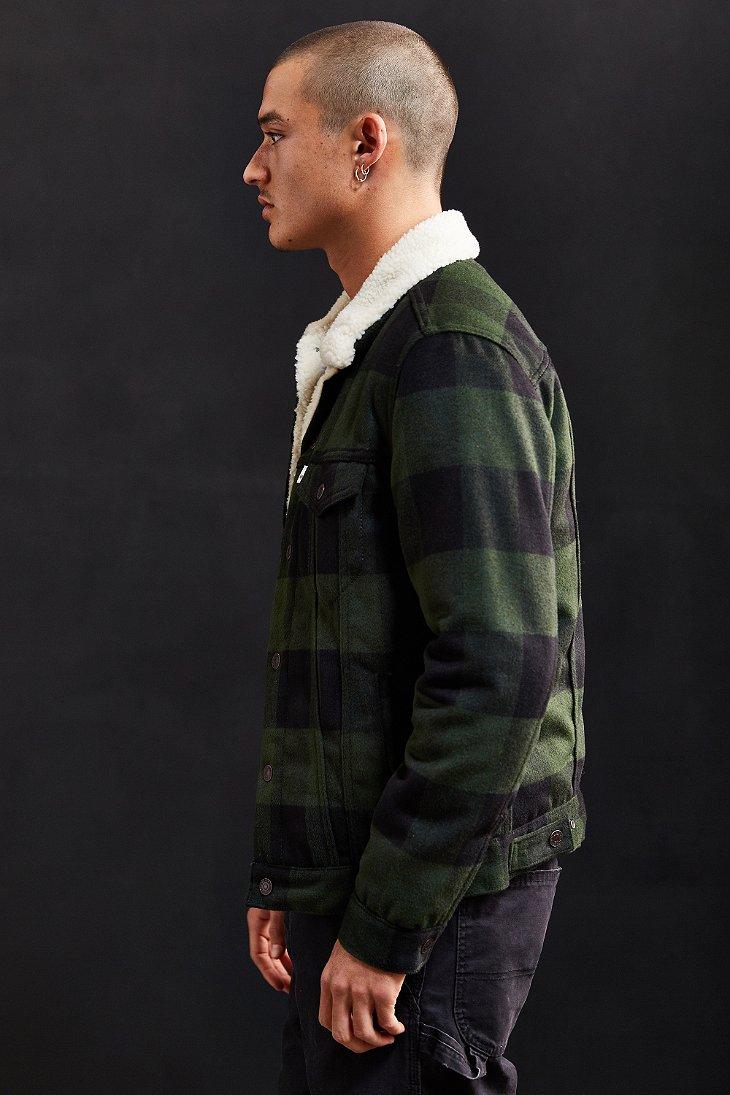 levis plaid sherpa