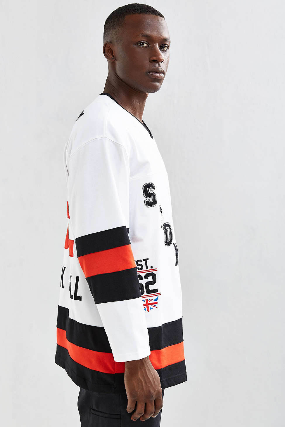 Download Urban Outfitters Rolling Stones Hockey Jersey in White for ...