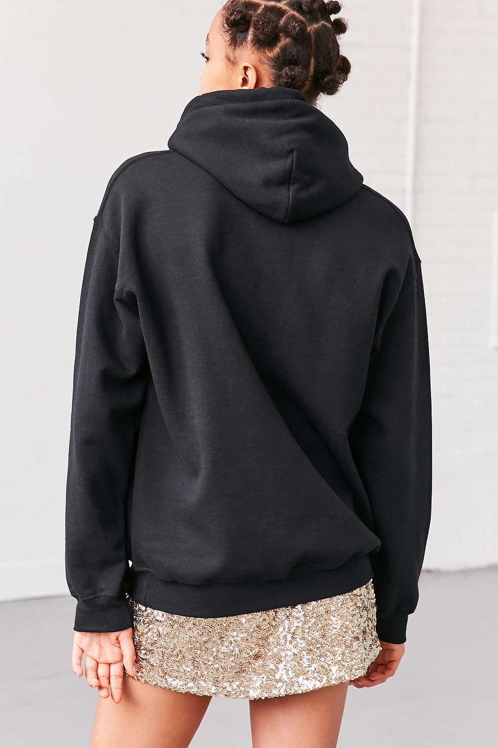 Urban Outfitters Cotton Nirvana Sliver Hoodie Sweatshirt in Black - Lyst