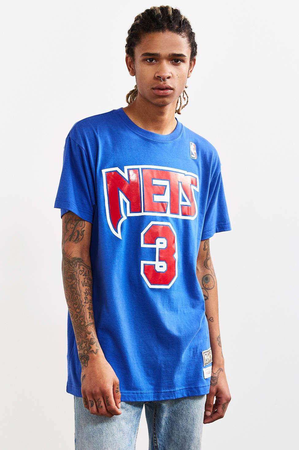 Mitchell & Ness Cotton New Jersey Nets Drazen Petrovic Tee in Blue for Men  - Lyst