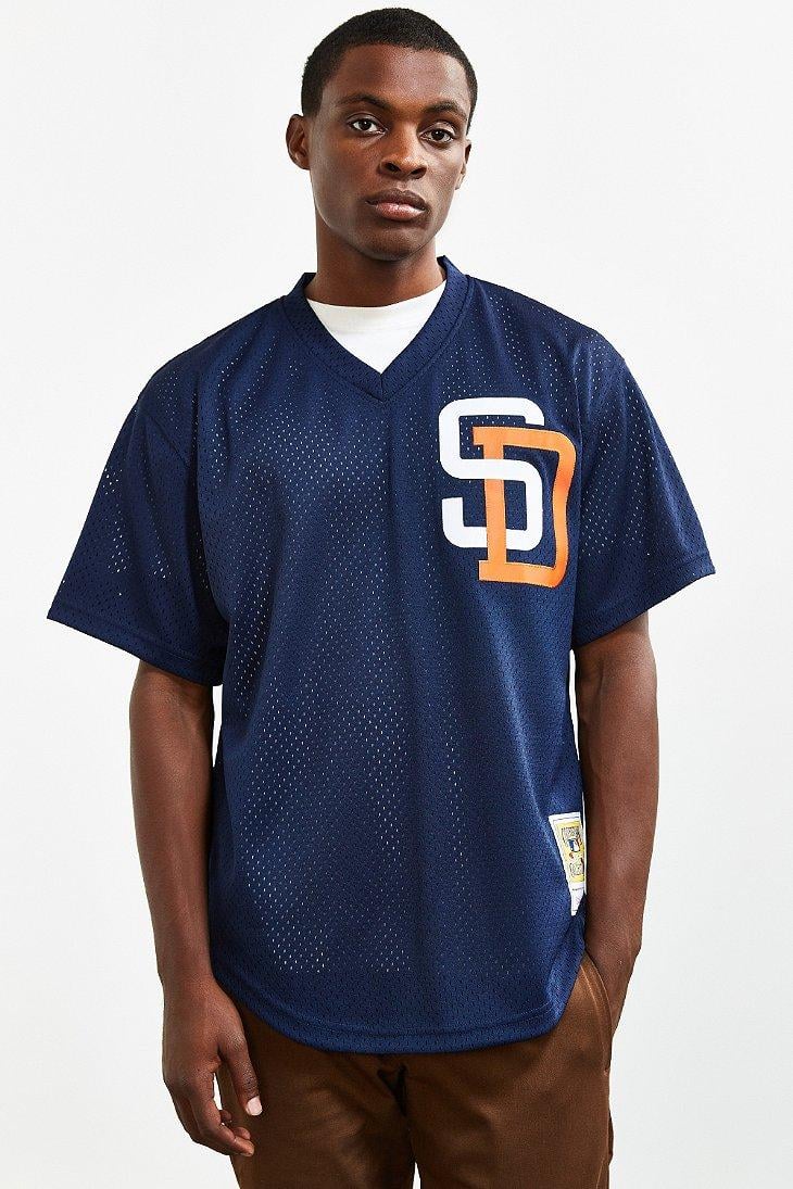 Mitchell & Ness San Diego Padres Jersey in Black for Men | Lyst