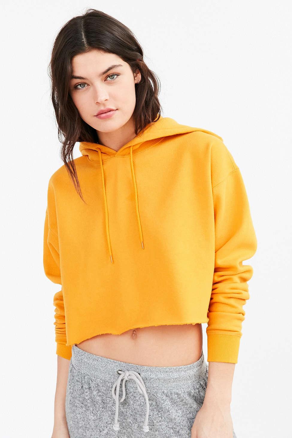 out from under cropped hoodie sweatshirt