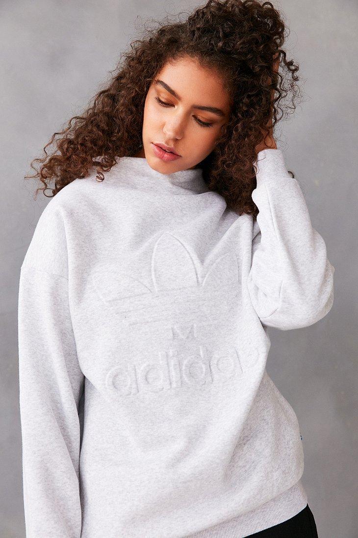 adidas mock neck sweatshirt womens